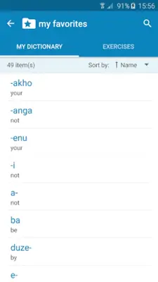 Zulu-English Dictionary android App screenshot 1